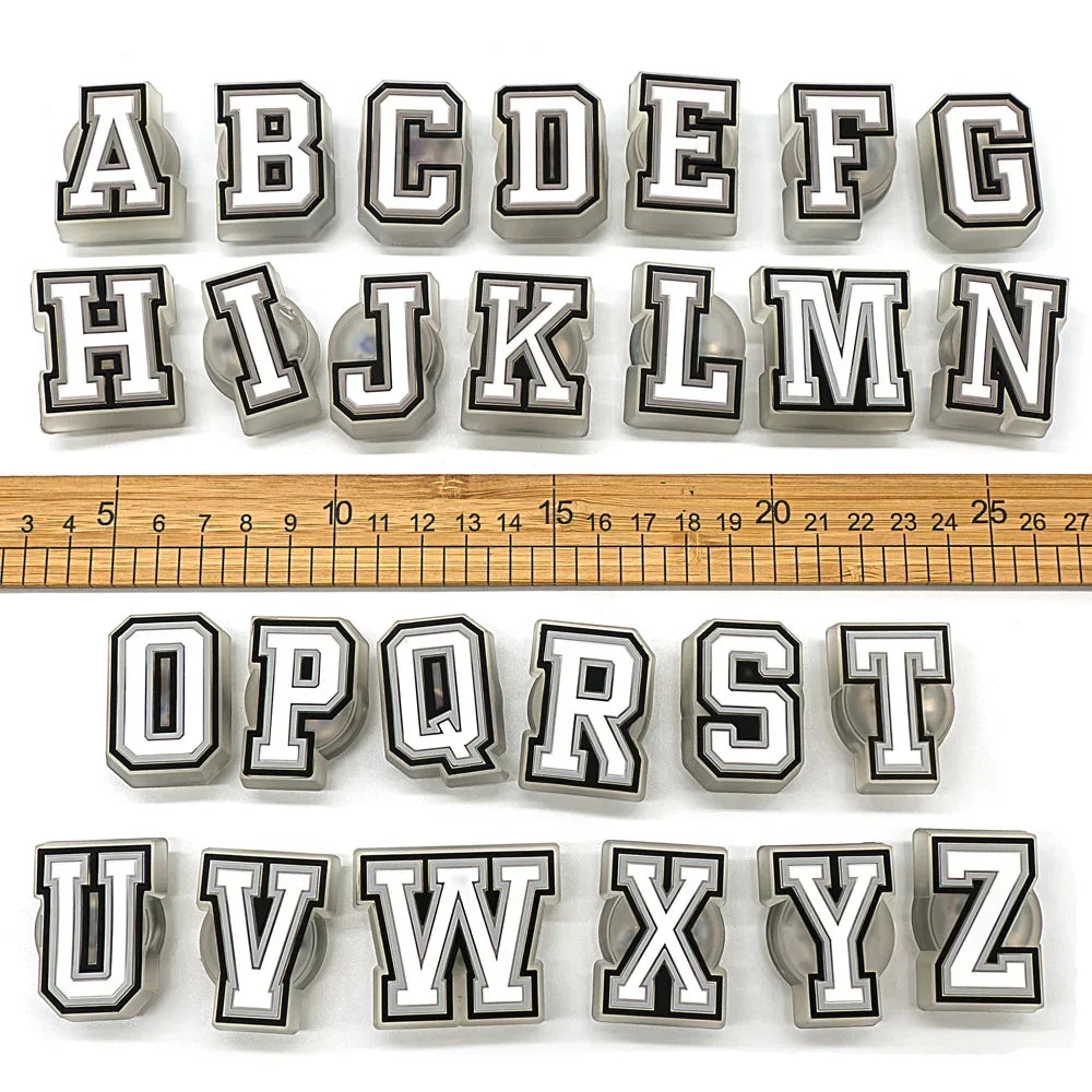 1/26pcs LED Letter Pins – Light-Up Shoe Charms & Accessories for Kids Sandals, Clogs & Gifts