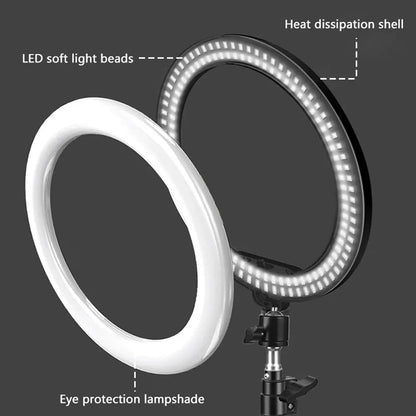 10-inch 26cm LED Selfie Ring Light – Photography Fill Lighting for Video Recording, Live Broadcast & Selfie Lamp