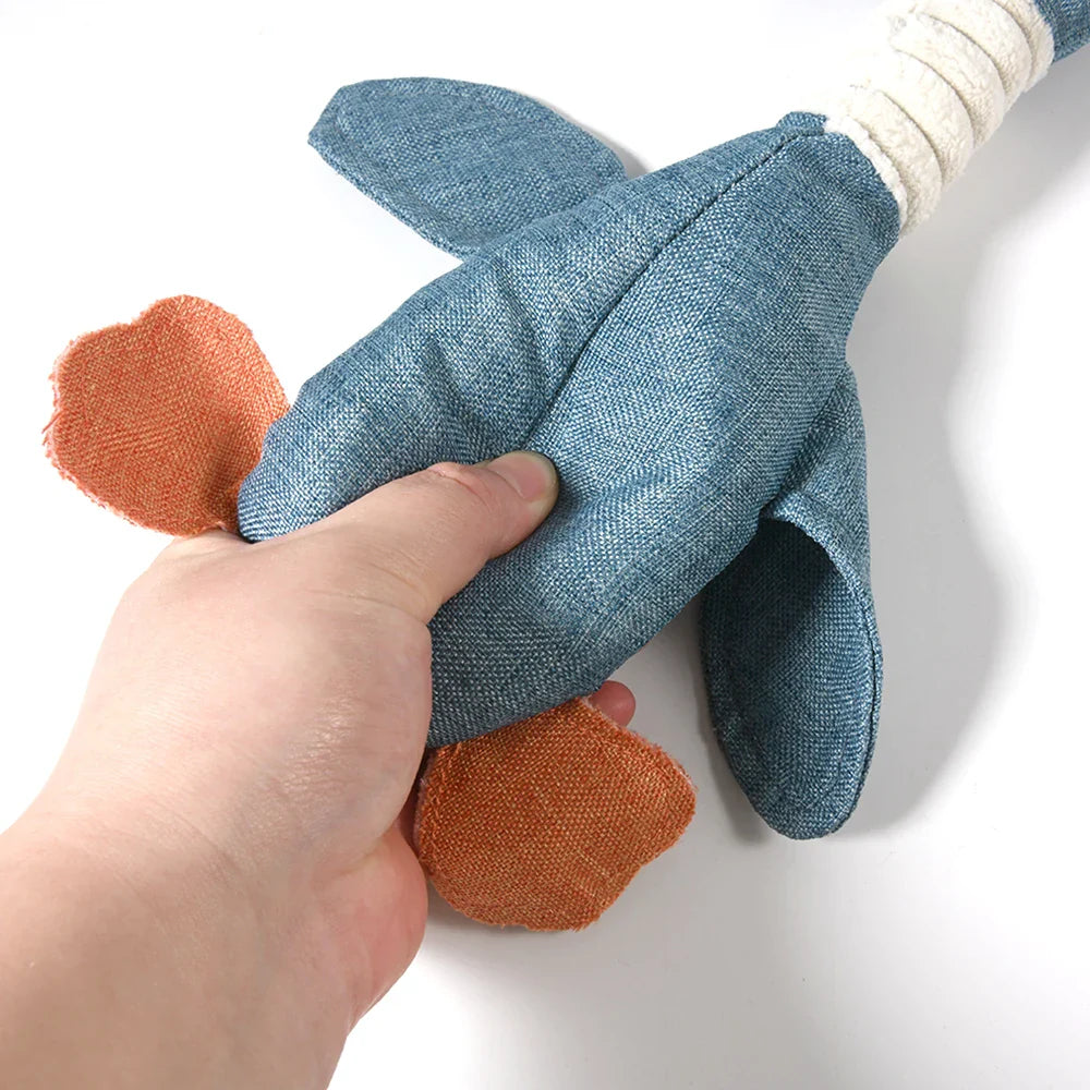 New Dog Toy with Wild Goose Sounds – Teeth Cleaning Chew Toy for Puppies, Training & Household Pet Accessories