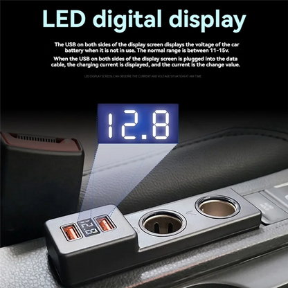 Classy Car Cigarette Lighter Splitter Adapter - Fast Charging Interior Accessory for VW Golf 7 MK7 LHD