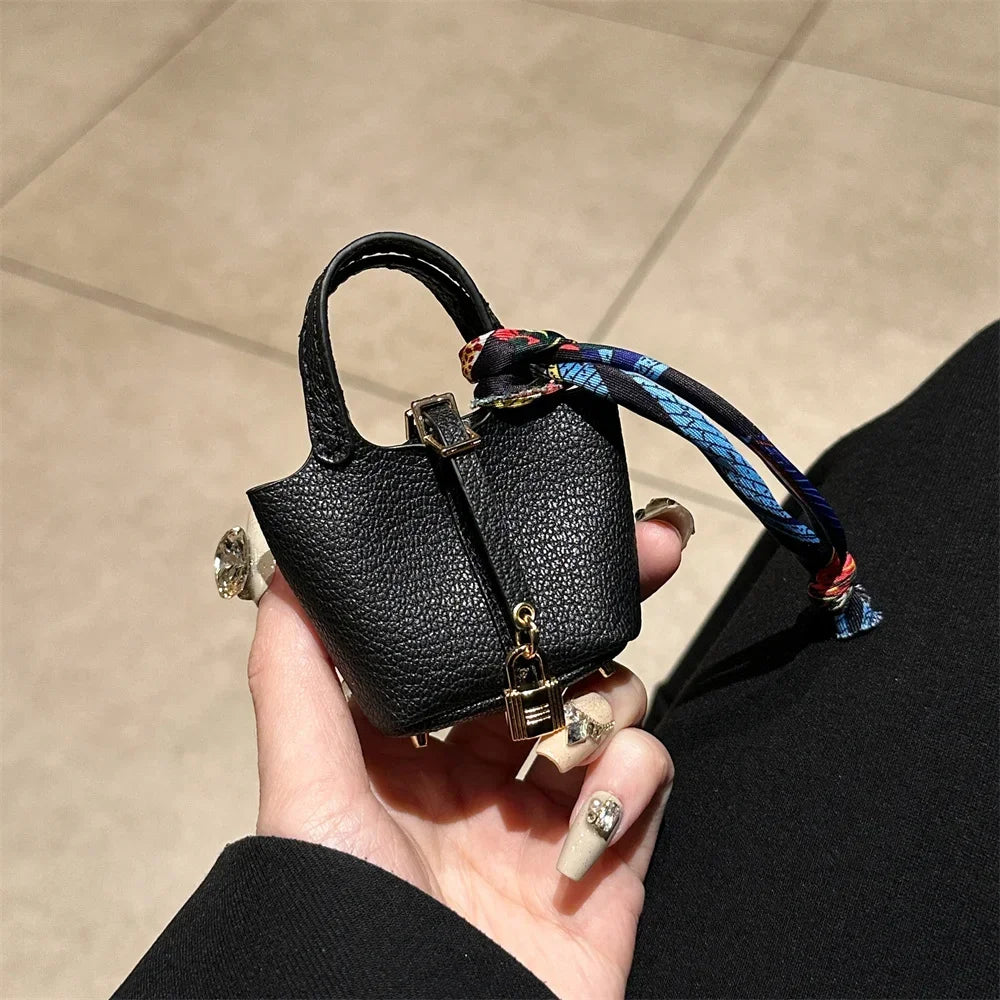 New Mini House Small Bag – Handheld Portable Bluetooth Earphone Bag, Zero Wallet, and Multifunctional Hand Rope Pouch