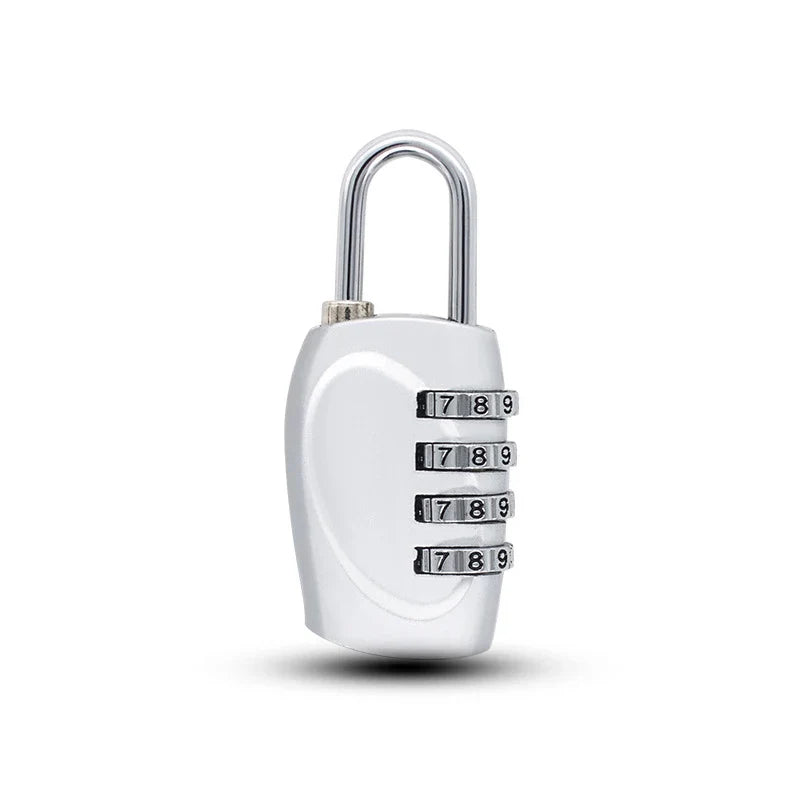 Popular 4-Digit Combination Padlock – 6-Color Anti-Theft Gym Locker & Luggage Safety Lock (Zinc Alloy)