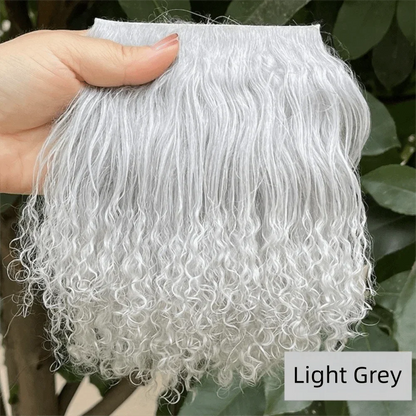 Mongolia Fur Sheepskin Curly Hair Extensions — Cute Wool Texture Wigs for SD, Blyth & BJD Dolls