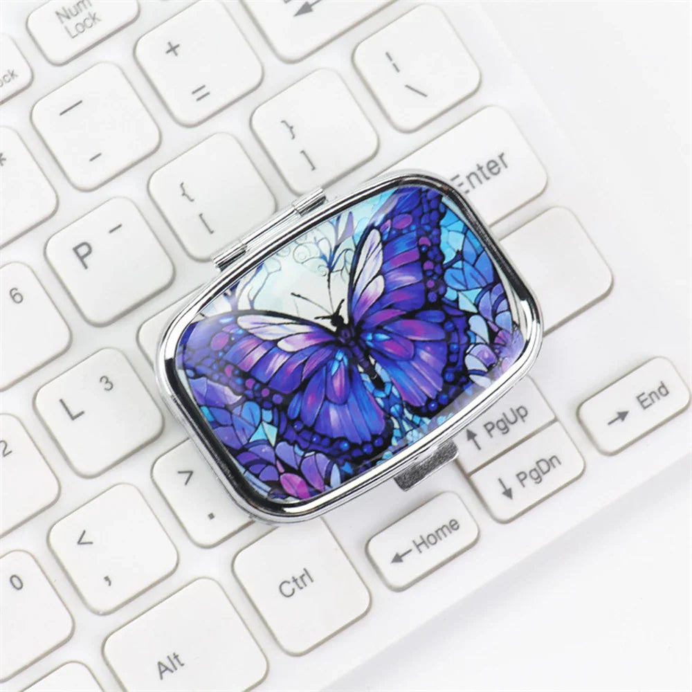 Travel Cases – Lovely Colored Metal Medicine & Jewelry Organizers, Small Iron Pill Container for Household Use