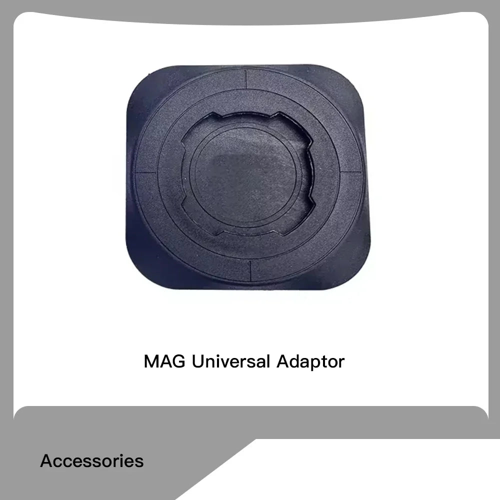 Motorcycle Handlebar Stem Fork Phone Mount — Vibration Dampener with MAG Universal Adapter, Wireless Charger & Mirror Brake Compatible