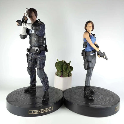 VALENTINE Jill & Leon Scott Kennedy 30cm Action Figure – Biohazard Evil Statue Collectible Toy