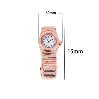 1:12 Dollhouse Miniature Wrist Watch – Pretend Play Home Decor Accessory Toy for Dolls