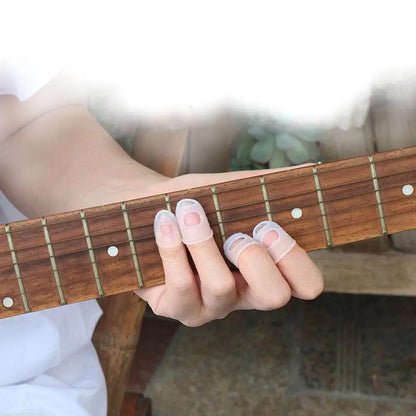 5pcs Finger Cover Anti-Slip Gloves - Relief Play Pain Hands Coat for Ukulele, Electric Acoustic Guitar, Stringed Musical Instruments