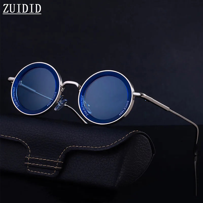 Round Steampunk Sunglasses — Vintage Punk Retro Fashion Glasses for Men & Women
