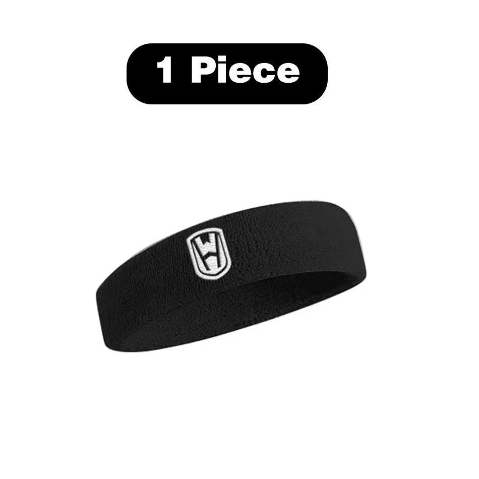 WOSWEIR Cotton Athletic Headband – Elastic Sweatband for Men & Women, Ideal for Gym, Sports, Basketball, Tennis & Fitness