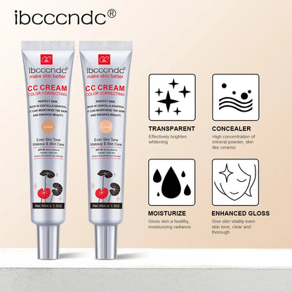 CC Cream Concealer – Full Coverage Liquid Foundation, Waterproof & Long-Lasting Korean Makeup