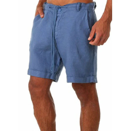 Men’s Summer Cotton Linen Shorts – Lightweight Breathable Casual Sport & Fitness Streetwear Pants