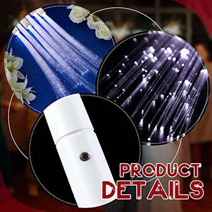 12-96PCS LED Fiber Optic Wands – Light Up Fiber Optic Stick with 3 Modes, White Glow Sticks for Wedding, Birthday Party, Bridal Shower