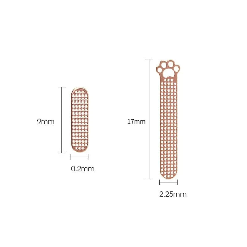 8pcs Cat Paw Styled Phone Dustproof Net Stickers: Metal Mesh Dust Covers for iPhone 12 13 Pro Max - Earpiece Speaker Hole Anti-Dust Solution