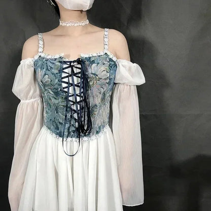 Sexy Lolita Underbust Corset – Slimming Bandage Bustier Top for Women Lingerie & Elegant Streetwear