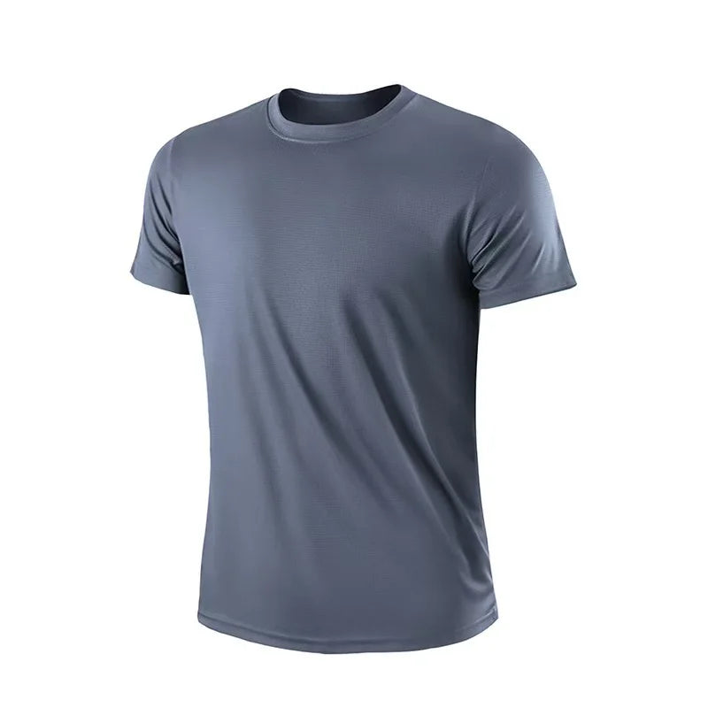 Men's Quick-Dry Sports T-Shirt - Lightweight Short Sleeve Running & Gym Fitness Top
