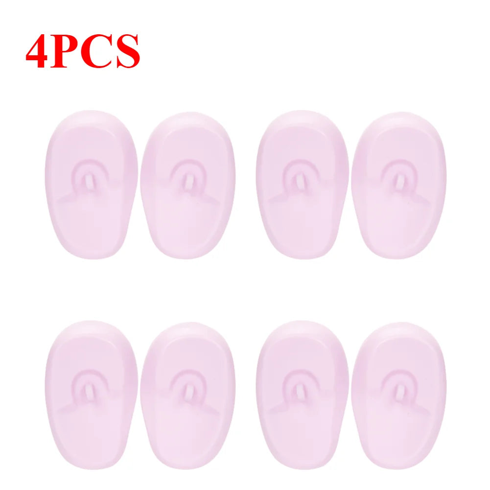 Silicone Ear Covers - Waterproof Hairdressing Ear Caps, Earmuffs for Shower, Salon, Bathing & Spa Use