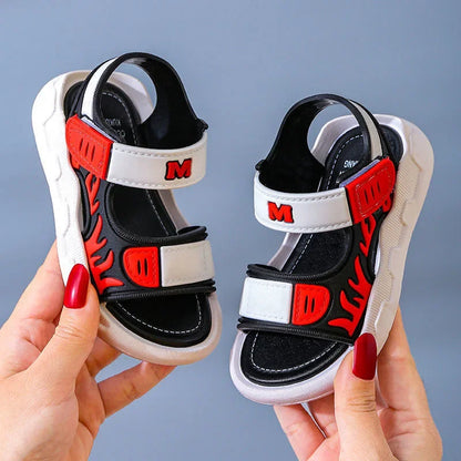 Summer Baby Sandals – Solid Color Soft Sole, Anti-Slip Toddler Shoes for Boys & Girls, Beach Sandals