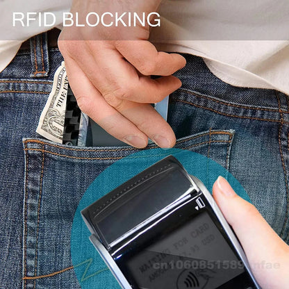 RFID Blocking Metal Wallet – Slim Aluminum Credit Card Holder & Money Clip for Business and ID, 2024 All Colors