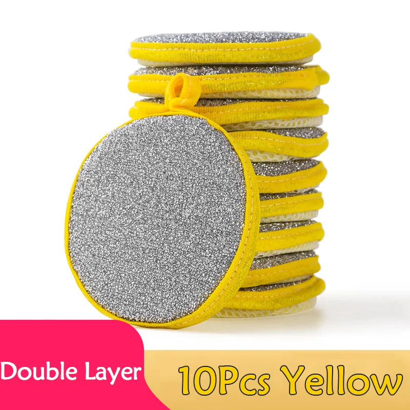 Double-Sided Dishwashing Sponges - Multi-Pack Kitchen Cleaning Brush for Pots, Pans & Dishes