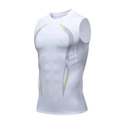 Men’s Compression Tank Top – Sleeveless Quick-Dry Gym & Running Shirt, Fitness Bodybuilding Workout Muscle Vest