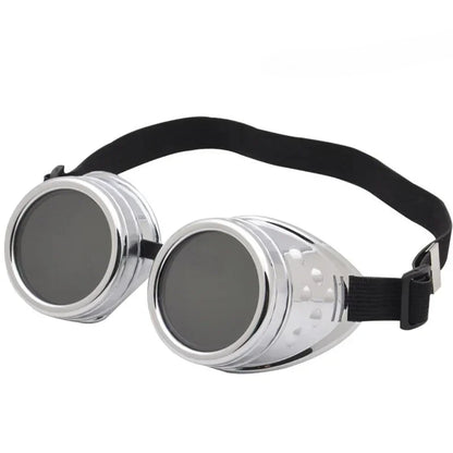Motorcycle Retro Steampunk Sunglasses – Gothic Driver Protective Glasses for Costume & Dress-Up