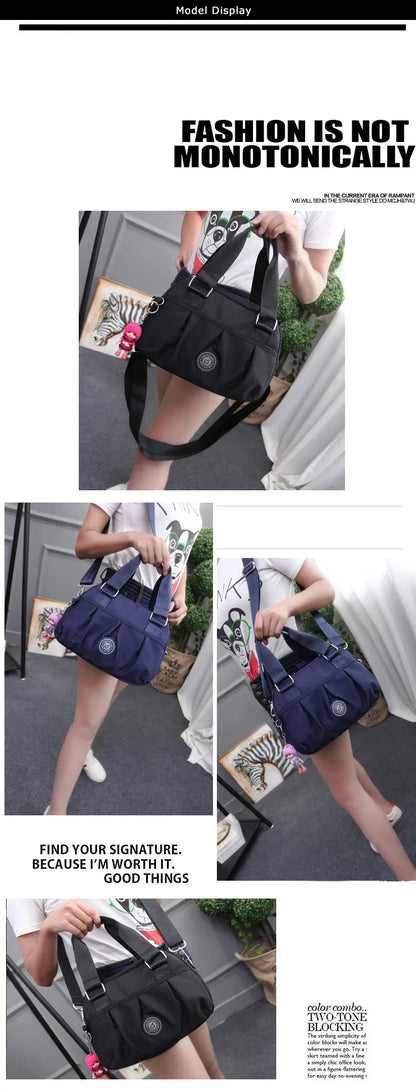 Women’s Nylon Waterproof Messenger Bag – Casual Crossbody & Shoulder Handbag, High-Quality Multifunctional Bag