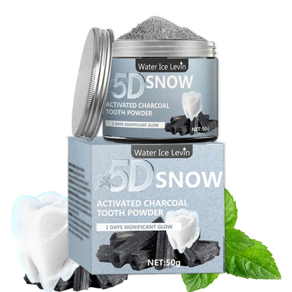 Bamboo Charcoal Teeth Whitening Powder - Natural Deep Cleaning Toothpaste Alternative for Fresh Breath and Daily Oral Care