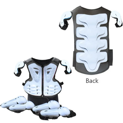 Full Body Protective Armor for Kids & Youth – Motocross, Skating Vest with Chest, Spine, Knee & Elbow Guards (0.8-1.6m)