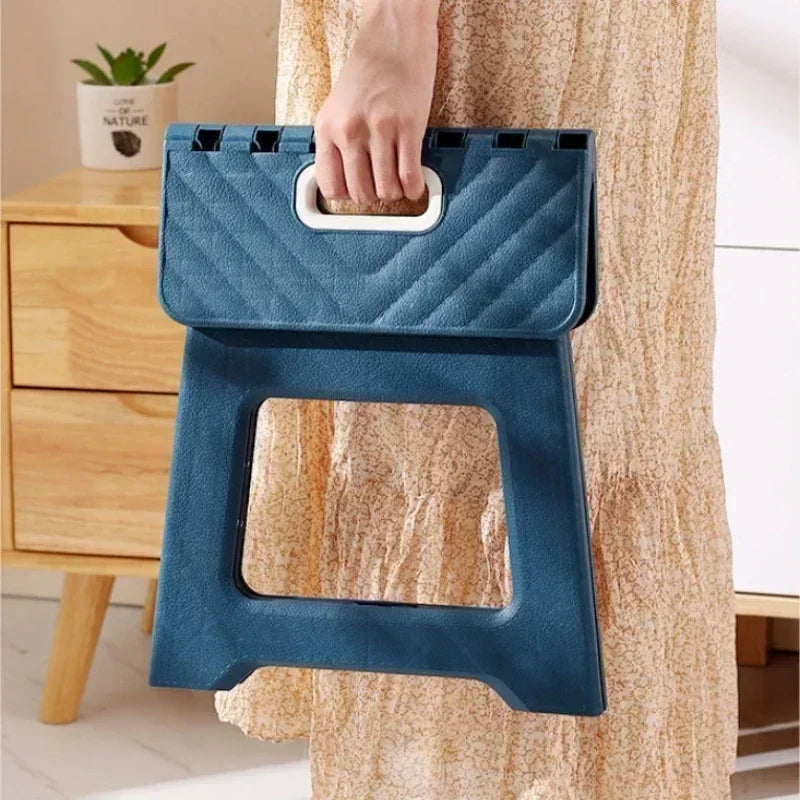 2024 New Portable Folding Stool – Thickened Plastic Saddle Chair for Adults & Children – Ideal for Outdoor Activities & Fishing