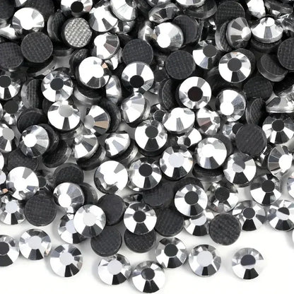 Bobohoo HotFix Crystal Rhinestones SS6-SS30 – Glitter Iron-On Strass Gems for Clothing, Dresses & DIY Crafts