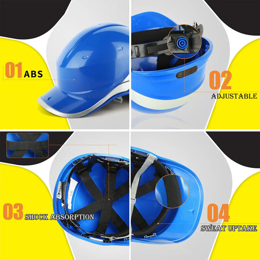 Diamond V High-Vis Reversible Hard Hat – Safety Protection Helmet for Construction