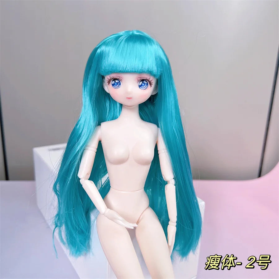 30cm Anime-Style 1/6 BJD Doll — 26-Joint Movable Skin Doll for DIY Dress-Up, Girls Toys & Gifts