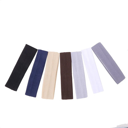7pcs Summer Sports Yoga Headbands for Women – Adjustable Elastic Sweat-Absorbent Hair Bands, Solid Headbands for Men & Women Running