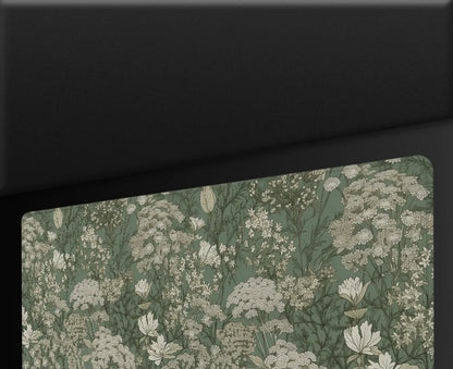Green Vintage Flowers XL Gamer Mouse Pad – Large Non-Slip XXL Playmat for Home & Office Desk