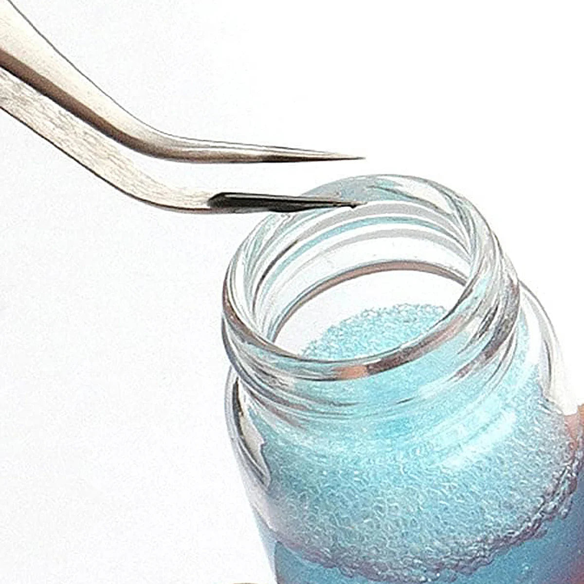 25ml Eyelash Tweezers Cleaner – Extension Tool with Glue Remover Liquid and Sponge Ball for Precise Cleaning