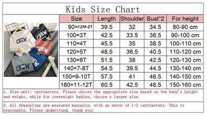 Spring Autumn Kids Sweatshirt – Cotton Long Sleeve T-Shirt for Boys & Girls 1-8Y Toddler Clothes