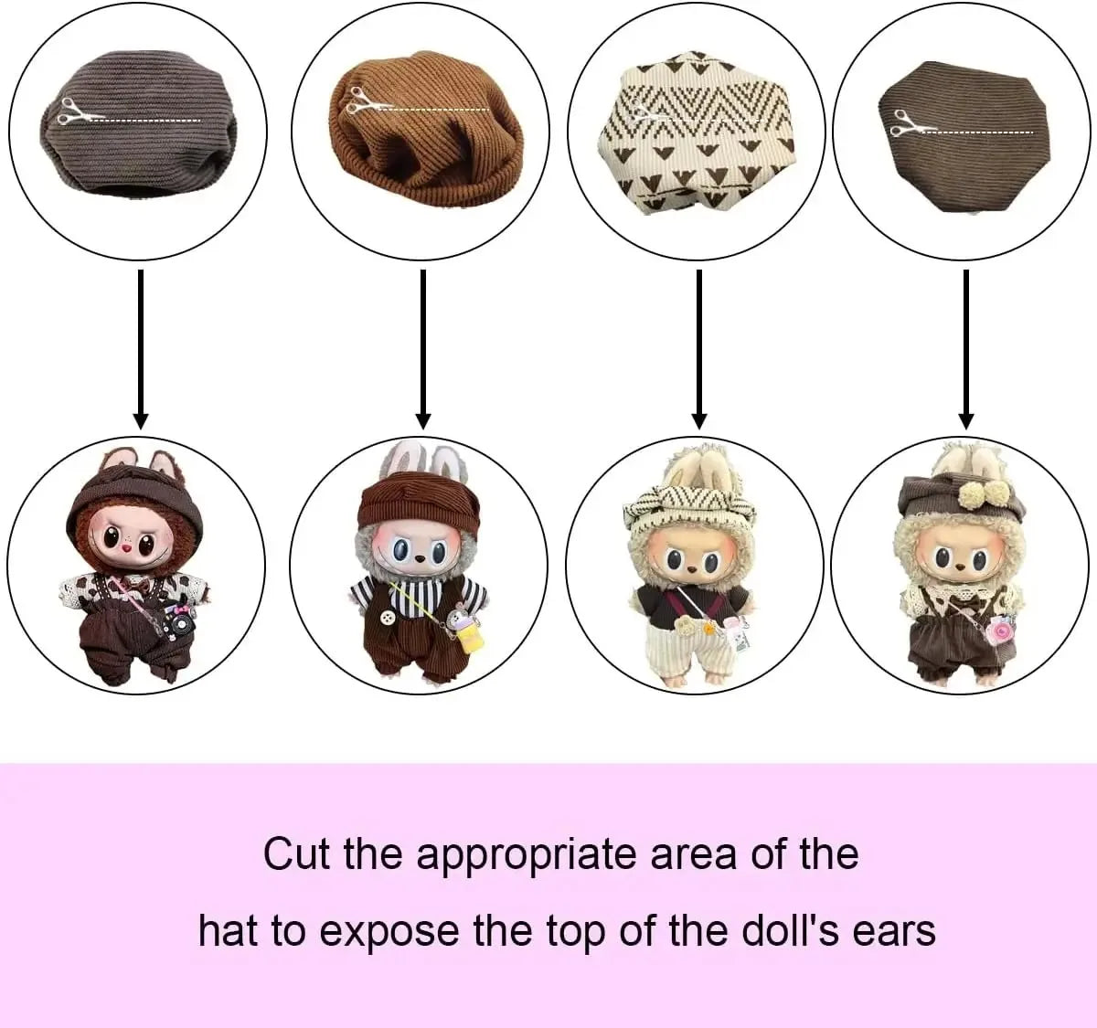 17cm Labubu Doll Clothes Set — Stylish Outfit for 17cm Labubu Dolls