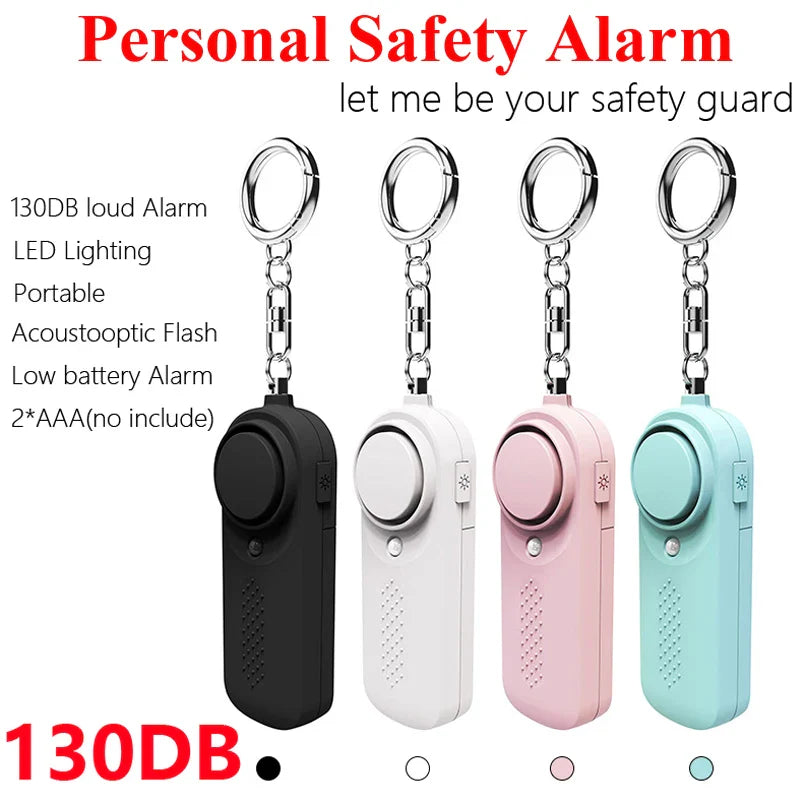 130dB Personal Safety Alarm – Loud Anti-Attack Siren for Children, Women, and Seniors