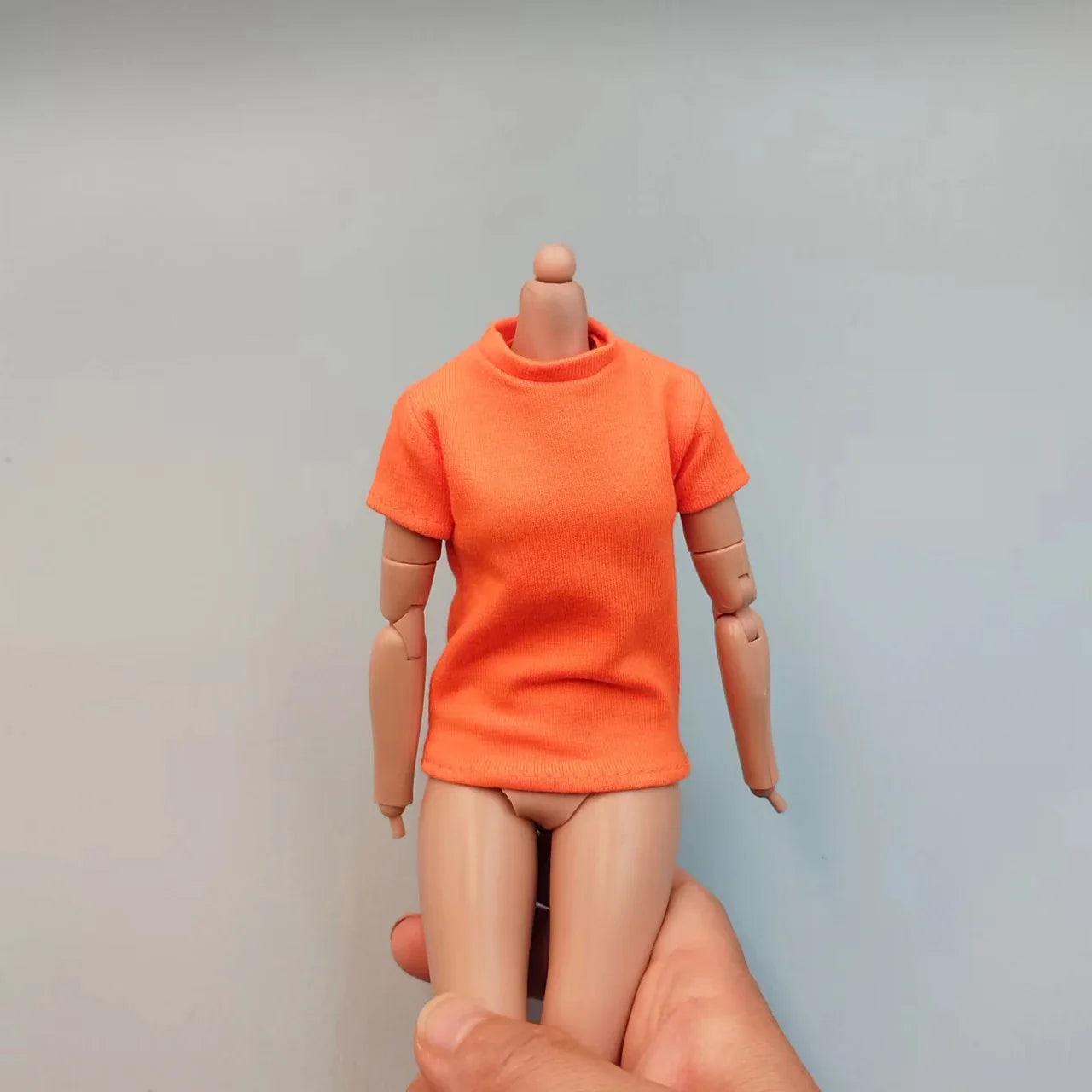 1/6 Scale Black T-Shirt for 12" (30cm) Action Figures — Male & Female DIY Model Accessories
