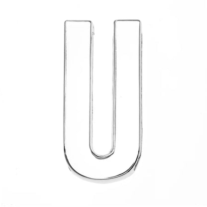 12PCS 30mm Chrome Alphabet Slide Charms A–Z – DIY Bracelet, Wristband, Pet Collar & Jewelry Making Beads