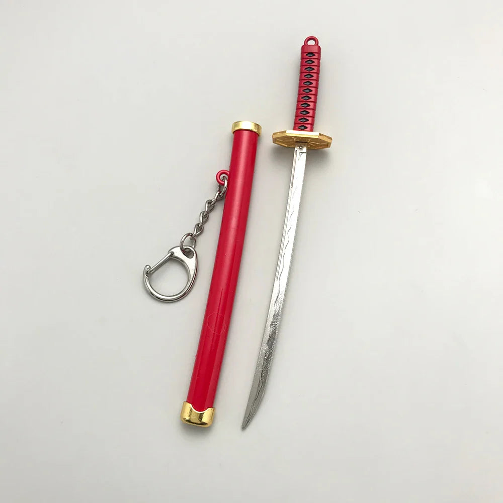 8 Styles Roronoa Zoro Samurai Sword Keychain – Katana Scabbard Keyring for Men & Women, Cosplay Toy Jewelry Gift