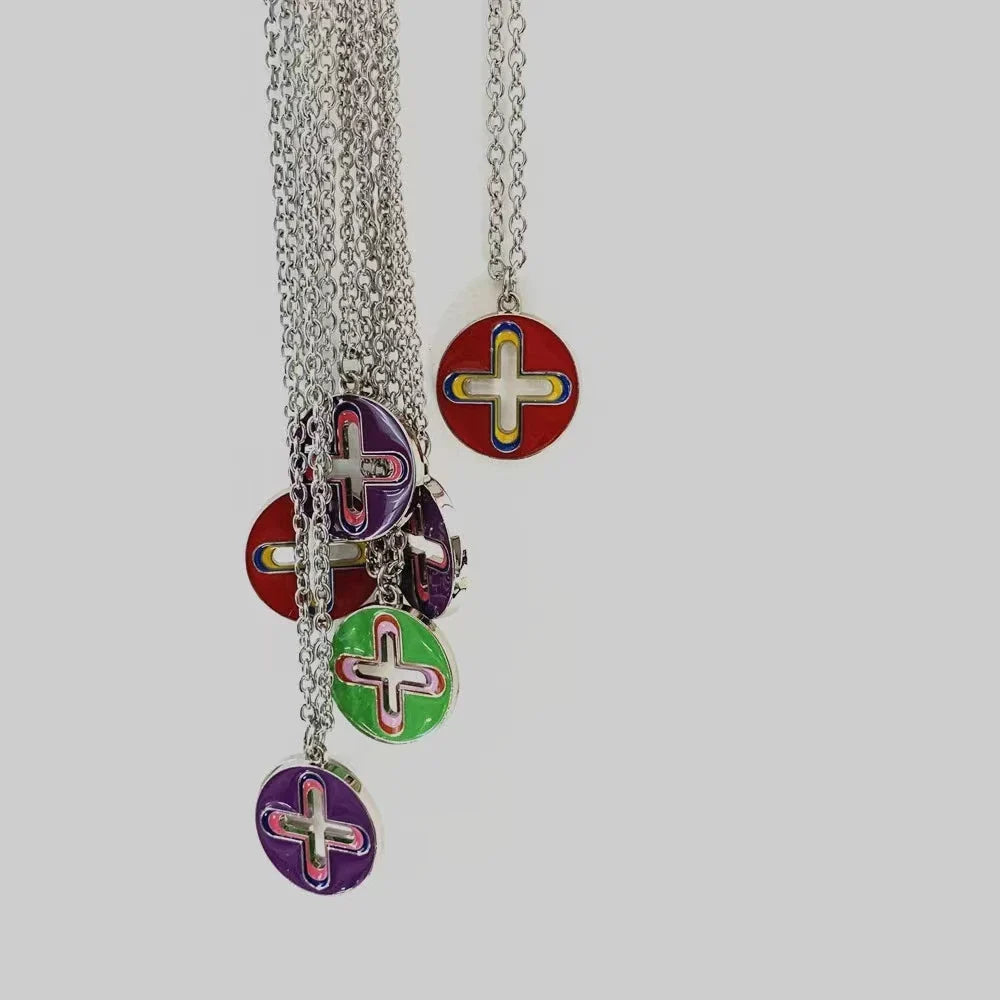 Trendy Hip Hop Dripping Oil Cross Pendant Necklace – Unique Niche Design Jewelry