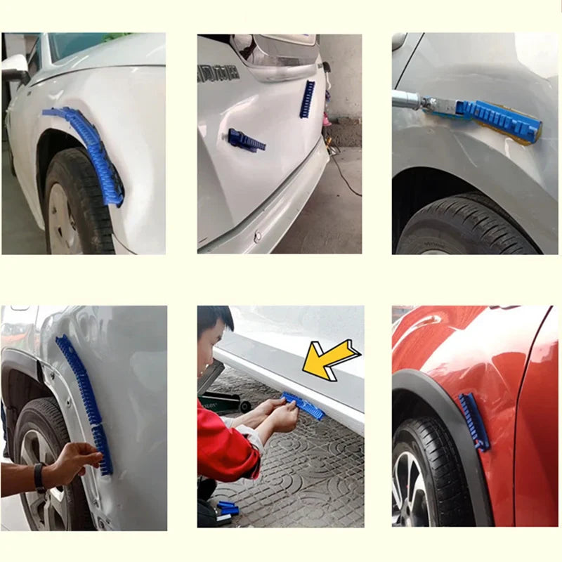 Car Paintless Dent Repair Tools Kit - Slide Hammer Reverse Hammer with Body Suction Cup and Adhesive Blue Glue Tabs - Dent Removal Puller