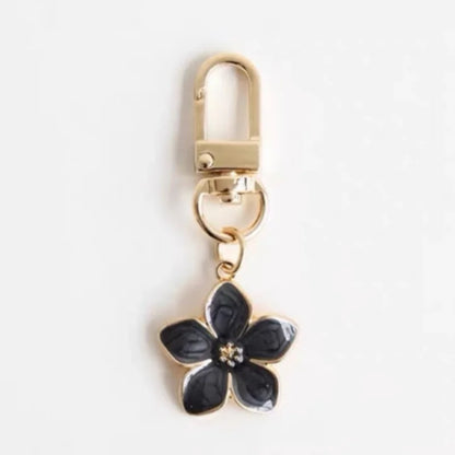 White Pear Blossom Keychain — Cute Couple Matching Keyrings & Boutique Accessories