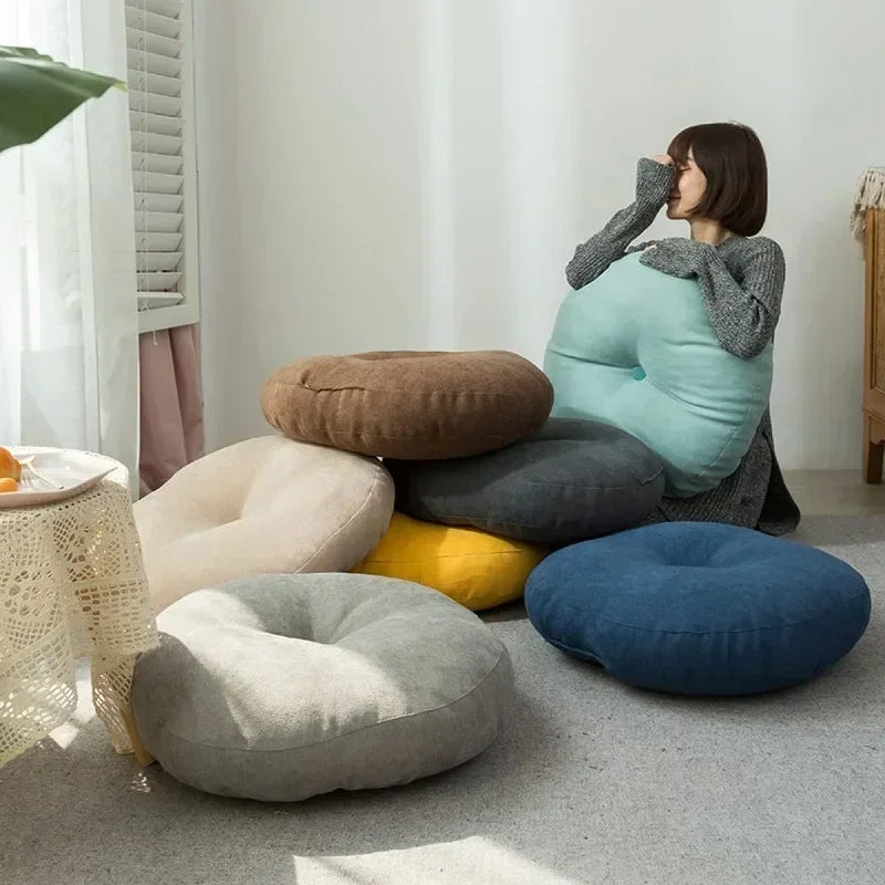 Yoga Memory Foam Seat Pillow – Solid Color, Detachable & Washable Cushion for Meditation & Sofa