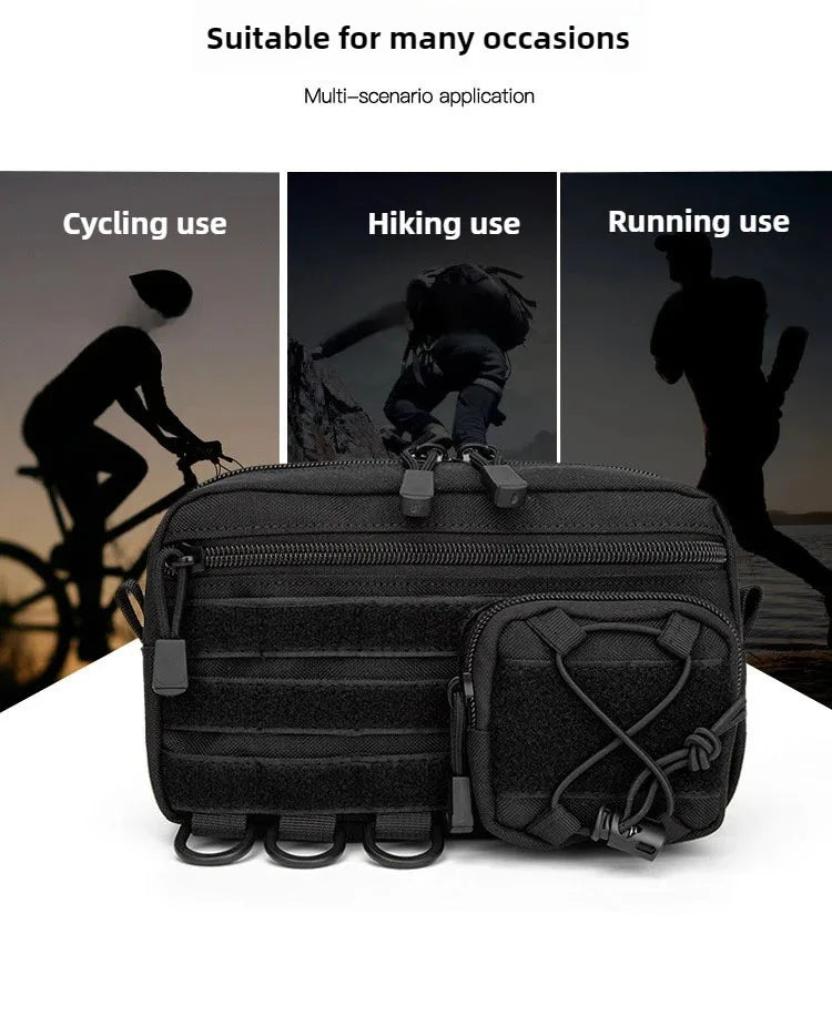 1000D EDC Molle Organizer Pouch – Horizontal Utility Tool Bag, Outdoor Waist Pack for EMT, Hunting & Fanny Pack Use