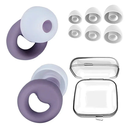 Anti-Noise Silicone Earplugs — Sleep, Noise Reduction, Waterproof Swimming, Soft Soundproof Ear Protectors