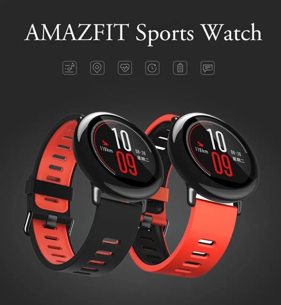Amazfit Pace Smartwatch — Men's Fitness Sport Watch with GPS, Bluetooth & Built-in App Store