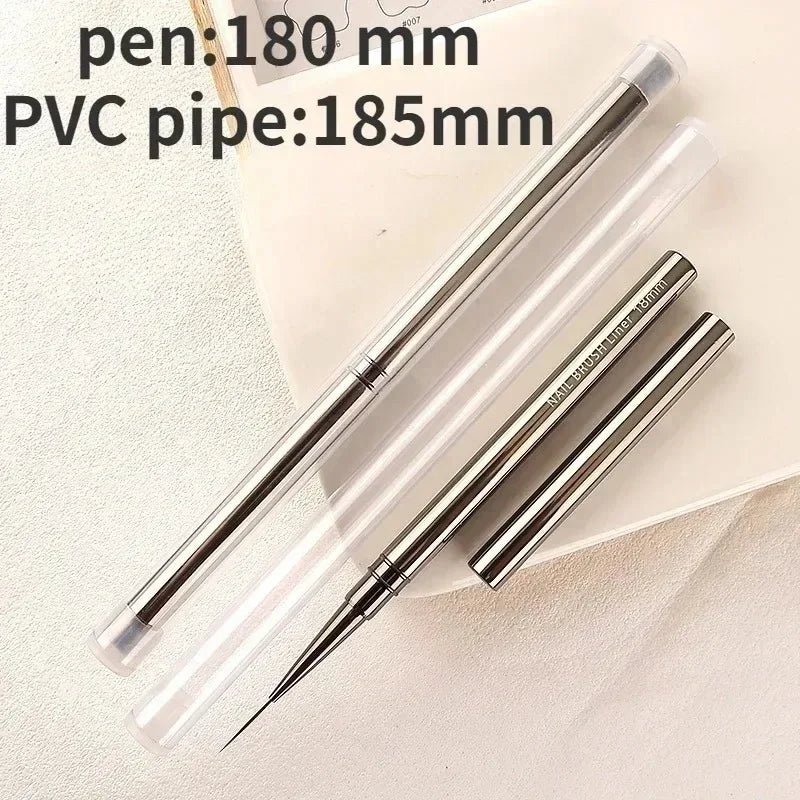 Nail Art Liner Brushes for Striping & Drawing – 6 to 25mm Design Pens, Professional Manicure Tools